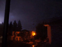 Lightening and rain at Palacio